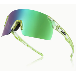 Okulary sportowe SCVN – Neon Green / Rainbow Shield