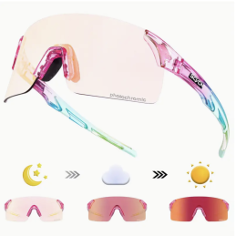 Okulary sportowe SCVN Rainbow – Fotochromowe, samoprzyciemniające się