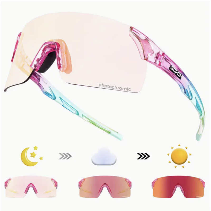 Okulary sportowe SCVN Rainbow – Fotochromowe, samoprzyciemniające się Okulary sportowe SCVN Rainbow – Fotochromowe, samoprzyciemniające się