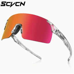 Okulary sportowe SCVN Crystal Clear –  Red-Orange, UV400