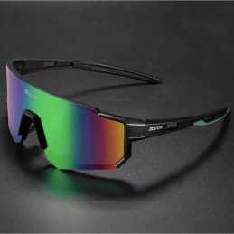 Okulary sportowe SCVN Spectrum Black – Czarna oprawka, wielokolorowa soczewka UV400