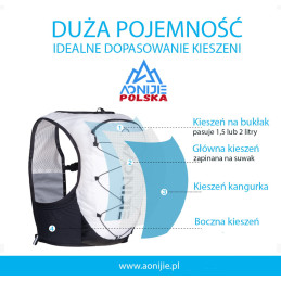 Plecak do biegania Ounergy czarny